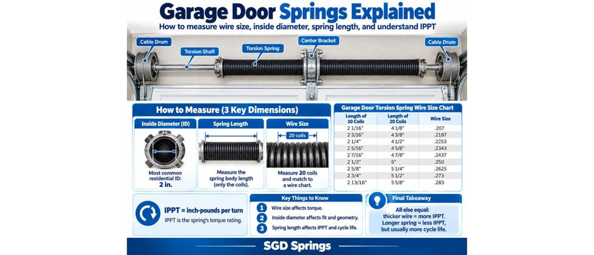 Garage Door Torsion Springs Explained