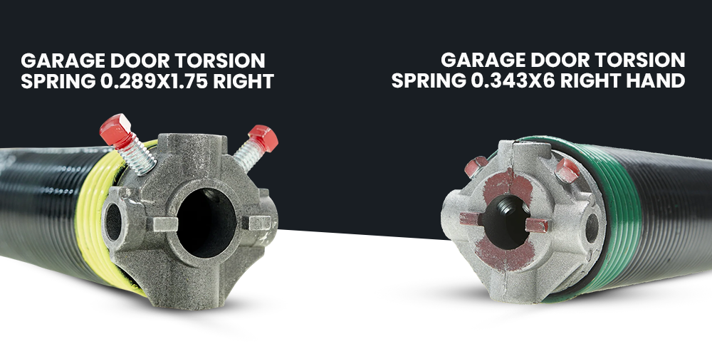 Garage door torsion spring specifications